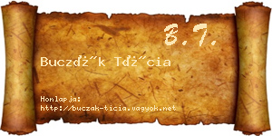Buczák Tícia névjegykártya